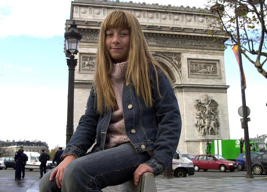 Tippi Degre în vârstă de 12 ani, Franța
