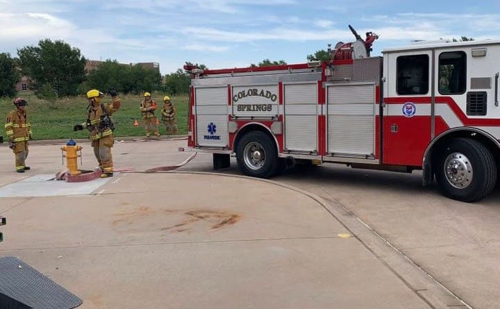 Colorado Springs firefighters working 