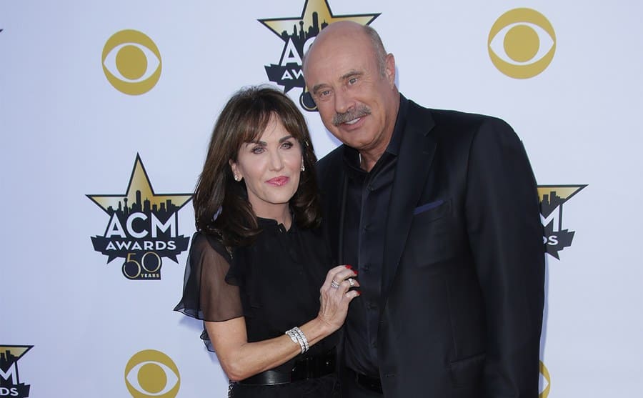 Robin and Phil McGraw on the red carpet at the Country Music Awards in 2015