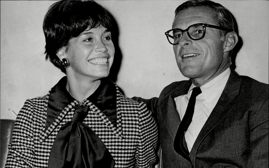 Actress Mary Tyler Moore With Husband Grant Tinker In London