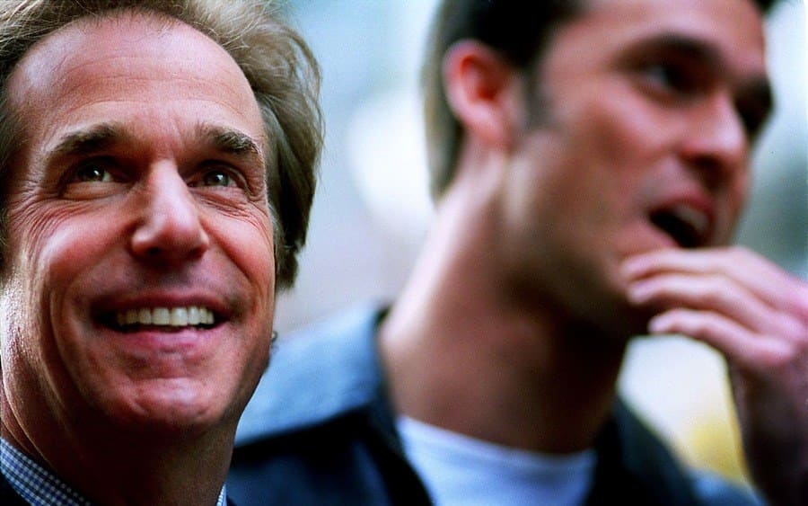 Henry Winkler poses at a photocall with Craig Urbani