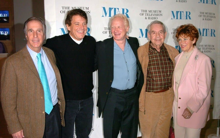Henry Winkler, Anson Williams, Don Most, Tom Bosley and Marion Ross Happy Days 30th Reunion.