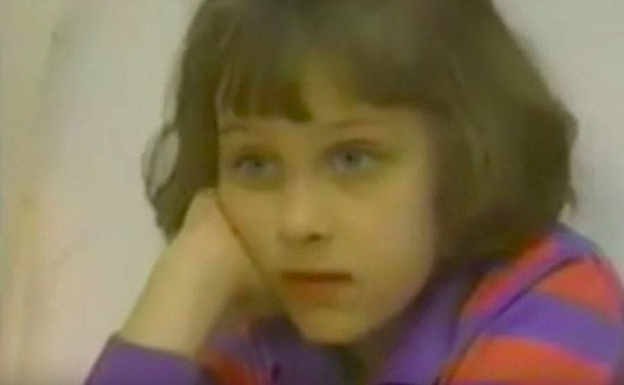 Beth Thomas as a young child in a shot from the film “Child of Rage.”