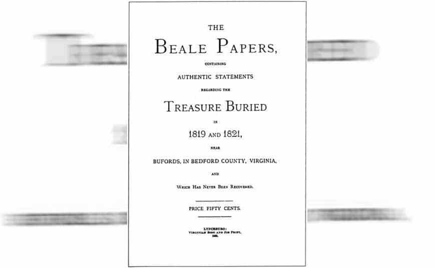 The cover of Beale Papers notebook