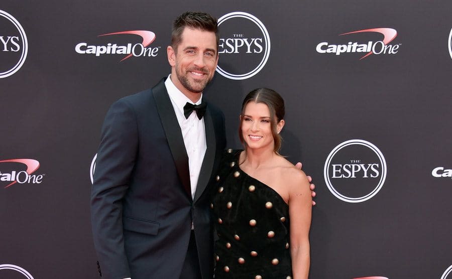 Aaron and Danica on the red carpet in 2018 