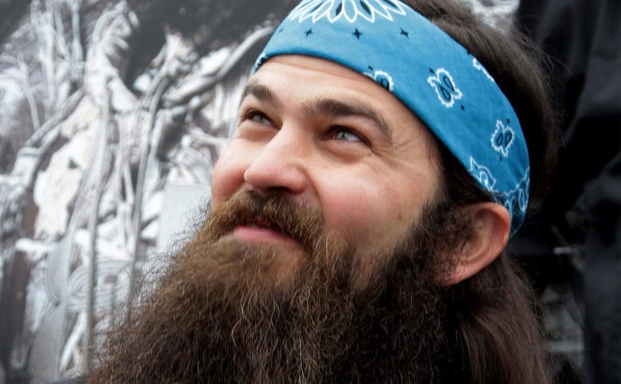 Reality TV personality Jep Robertson greets fans in the Duck Commander Compound.