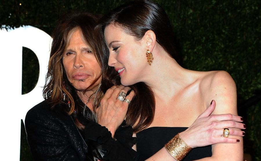 Steven Tyler and actress Liv Tyler attend the 2011 Vanity Fair Oscar Party.