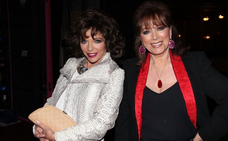 Joan and Jackie Collins on the red carpet in 2014