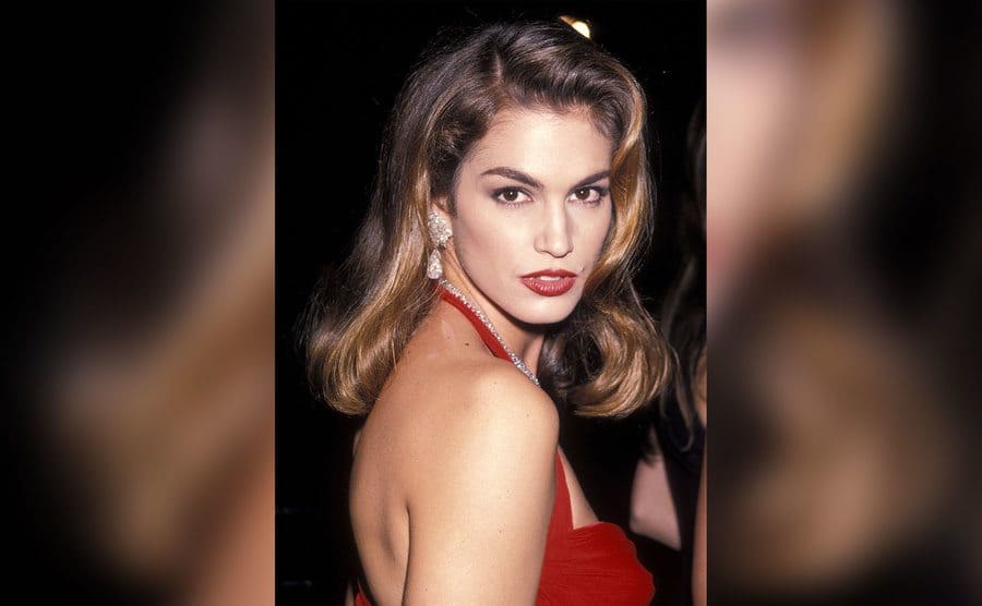 Model Cindy Crawford attends the Second Annual Revlon's Unforgettable Women Contest.