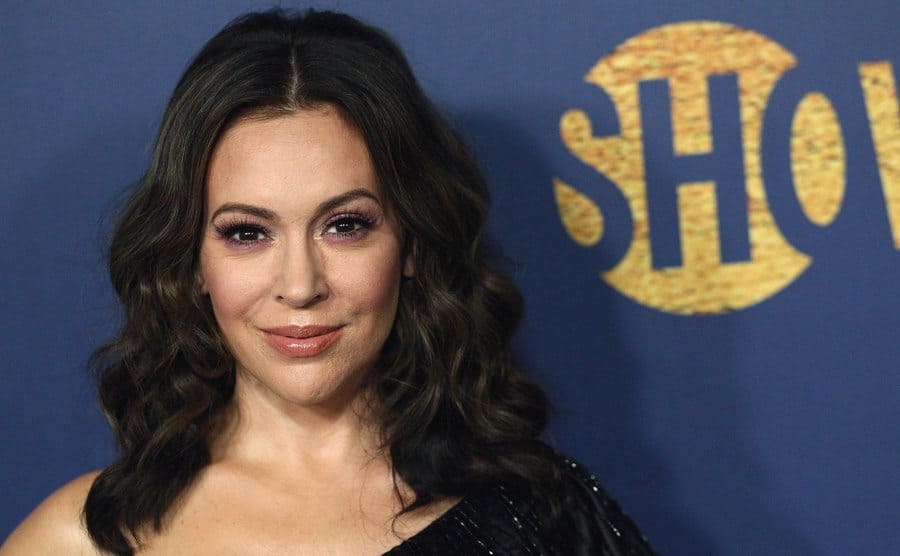 Alyssa Milano attends the Showtime Emmy Eve Nominees Celebration.