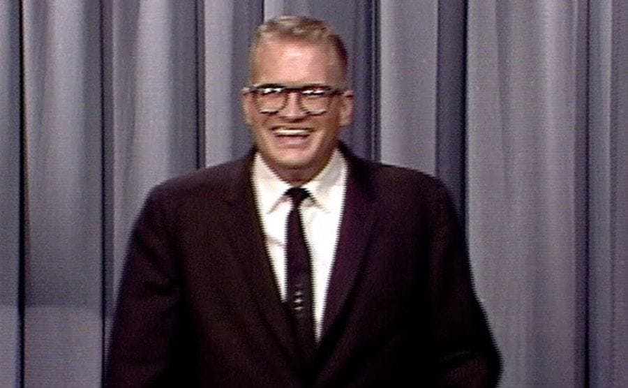 Drew Carey is on the stage of The Tonight Show for the first time.