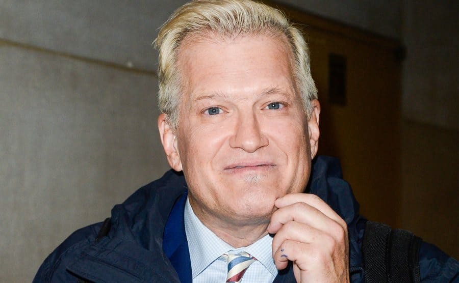 The paparazzi are spotting Drew Carey without his glasses after his appearance on the Today Show.