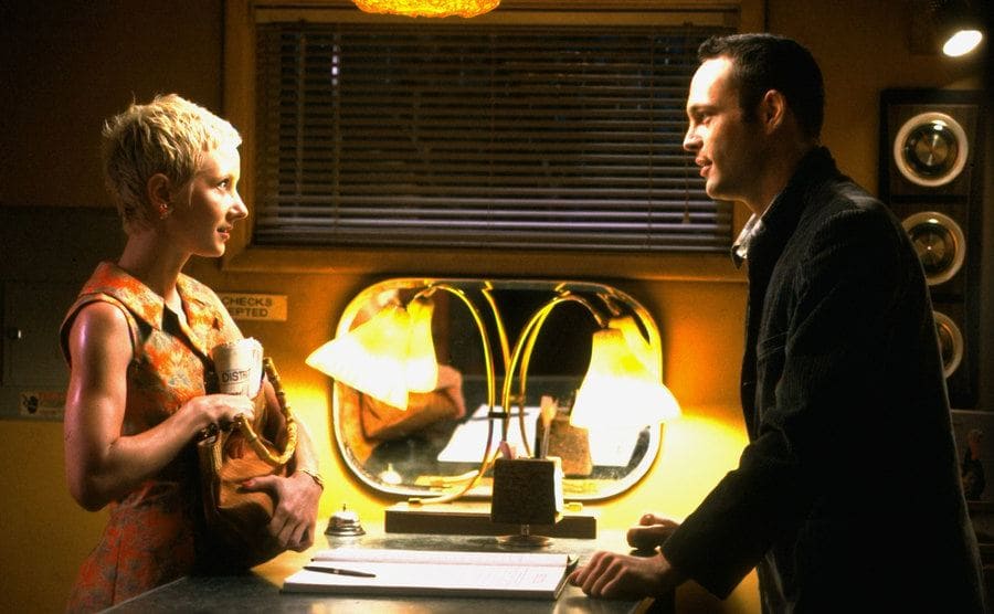 Anne Heche and Vincent Vaughn in a scene from “Psycho”. 