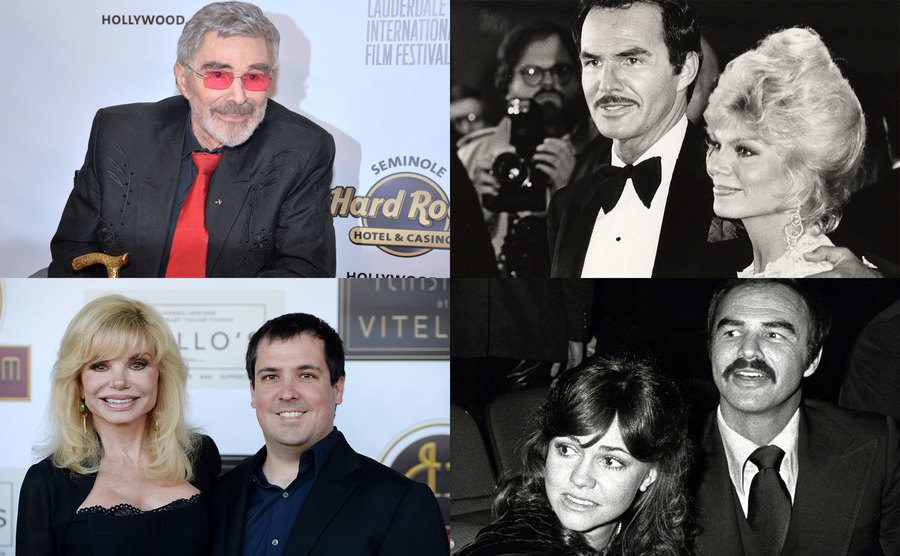 Burt Reynolds / Burt Reynolds, Loni Anderson / Loni Anderson, Quinton Anderson / Sally Field, Burt Reynolds. 