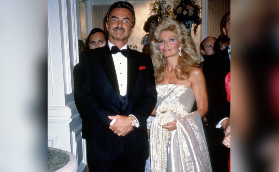 Burt Reynolds and Loni Anderson attend an event. 