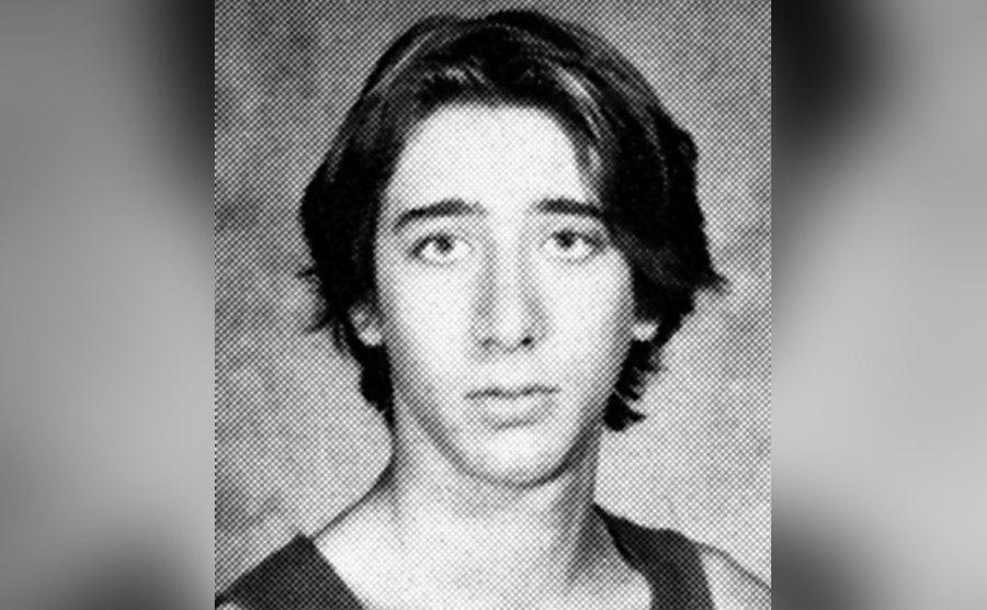 A yearbook picture of Nicolas Cage.
