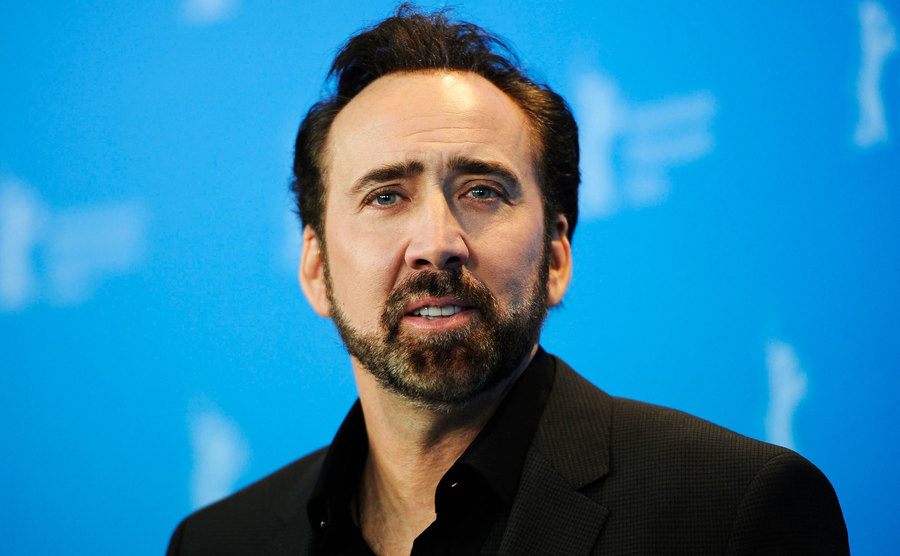 Nicolas Cage attends an event.