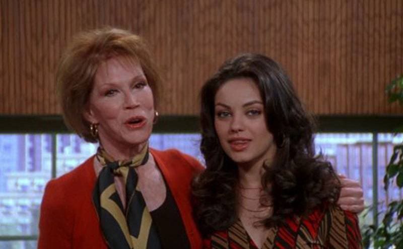 Mary Tyler Moore and Mila Kunis in a still. 