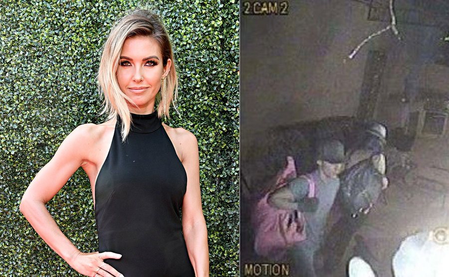 Audrina Patridge attends an event / The security footage from Audriana’s House.