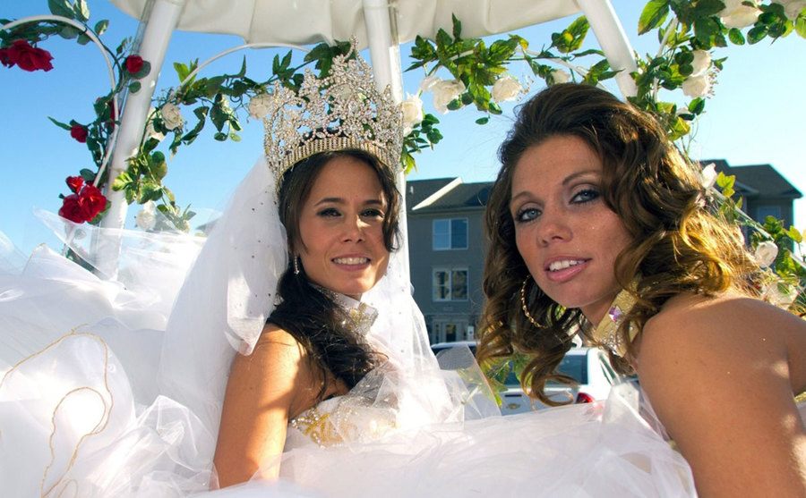 The gypsy wives in a still from the show.