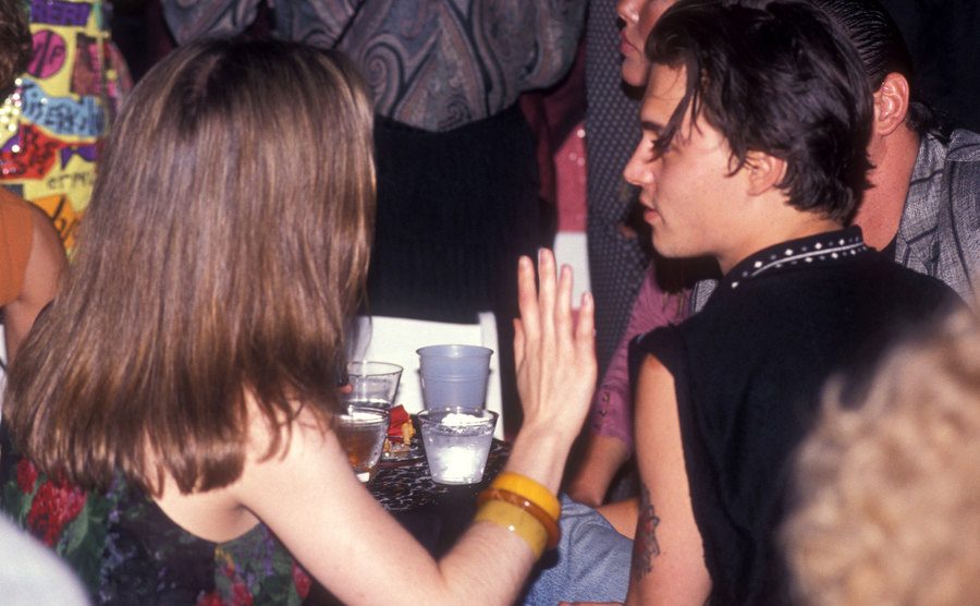 Johnny Depp attends an event.