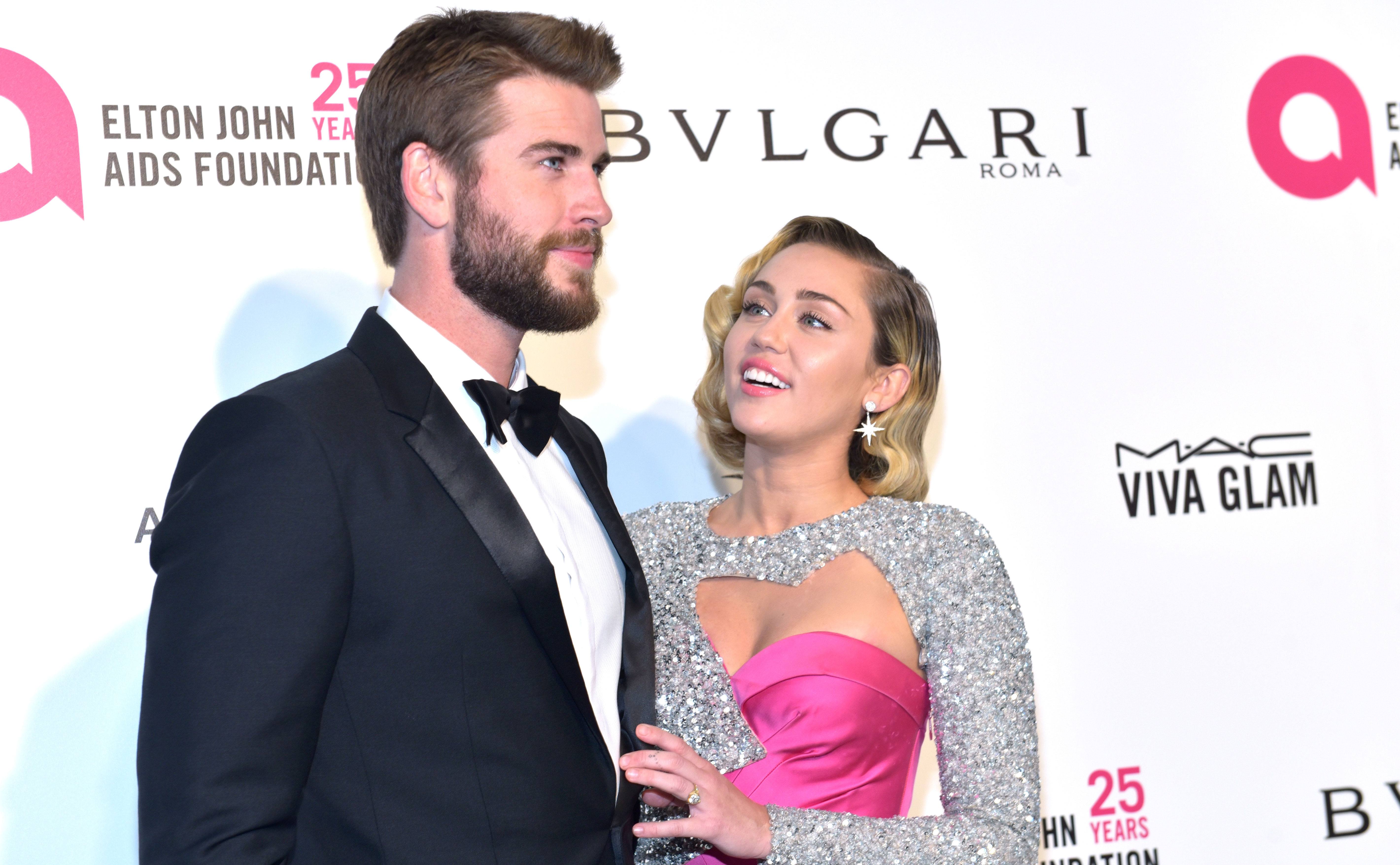 Liam and Miley attend an event.