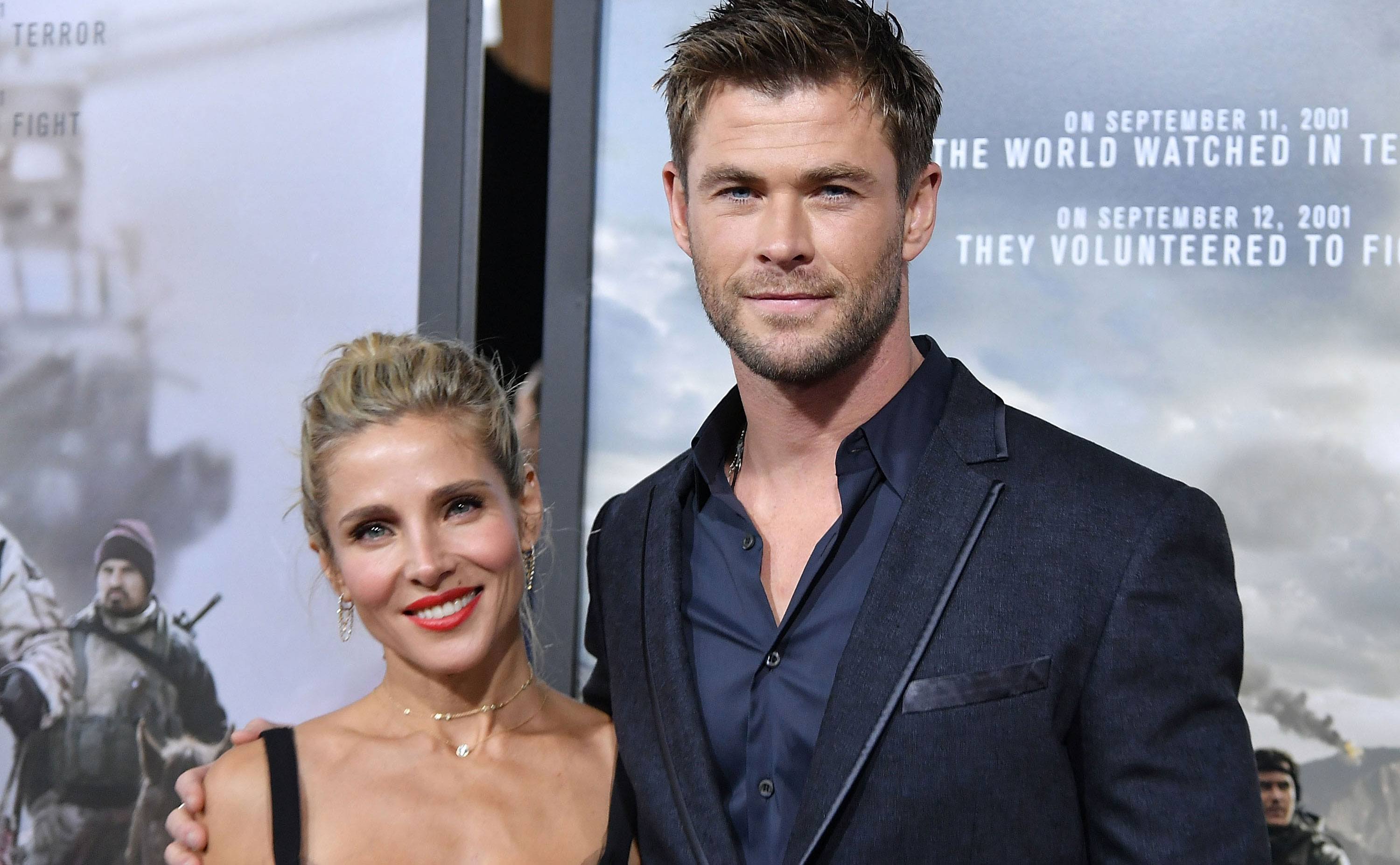 Elsa and Chris at the movie premiere.