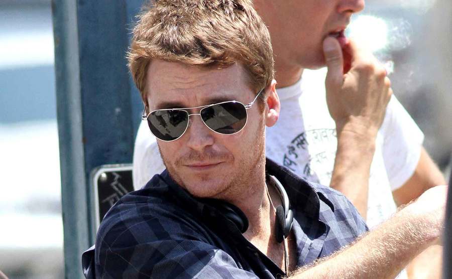 Kevin Connolly on the set of the television series.