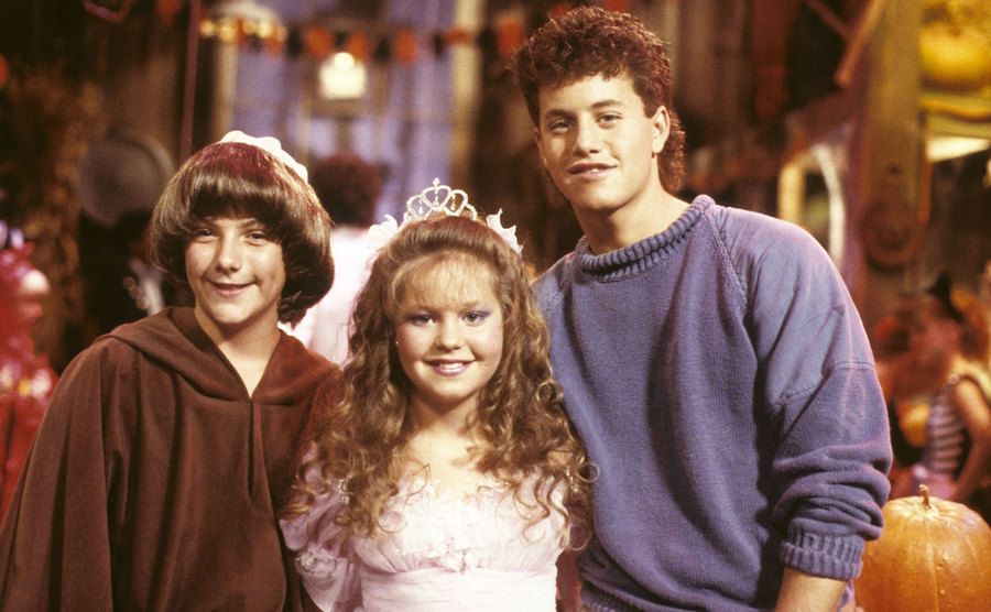 Jeremy Miller, Candace Cameron Bure, and Kirk Cameron in Growing Pains.