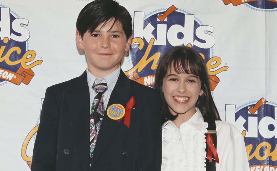 Michael Fishman and Lacey Chabert at the Nickelodeon Kids' Choice Awards. 