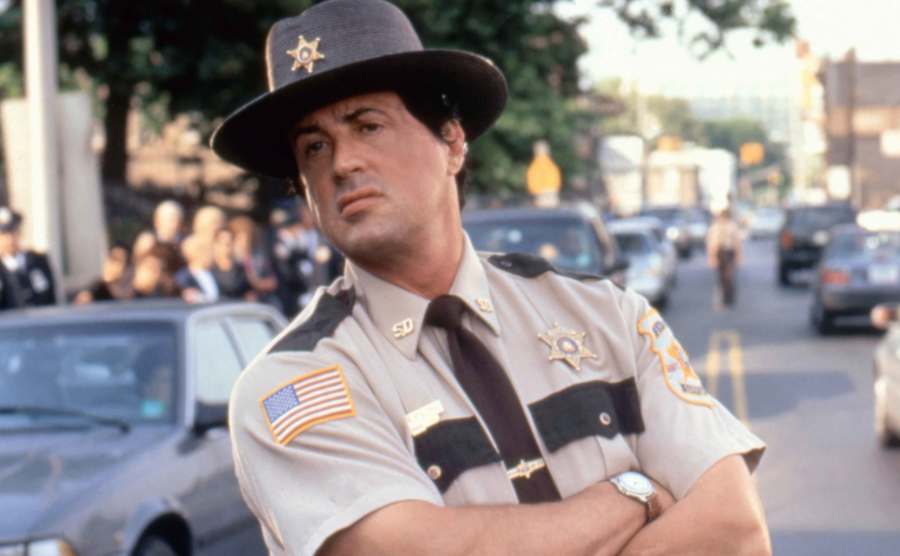 A still of Stallone in Cop Land.