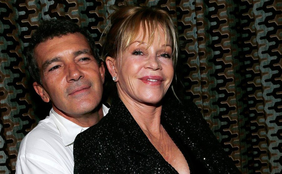 Antonio Banderas and Melanie Griffith on a night out.