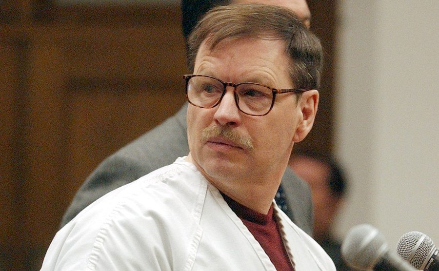 A picture of Gary in court.