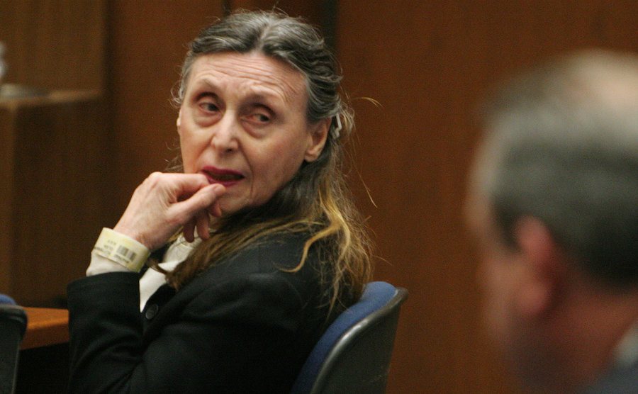 A photo of Olga’s reaction after her guilty verdict.
