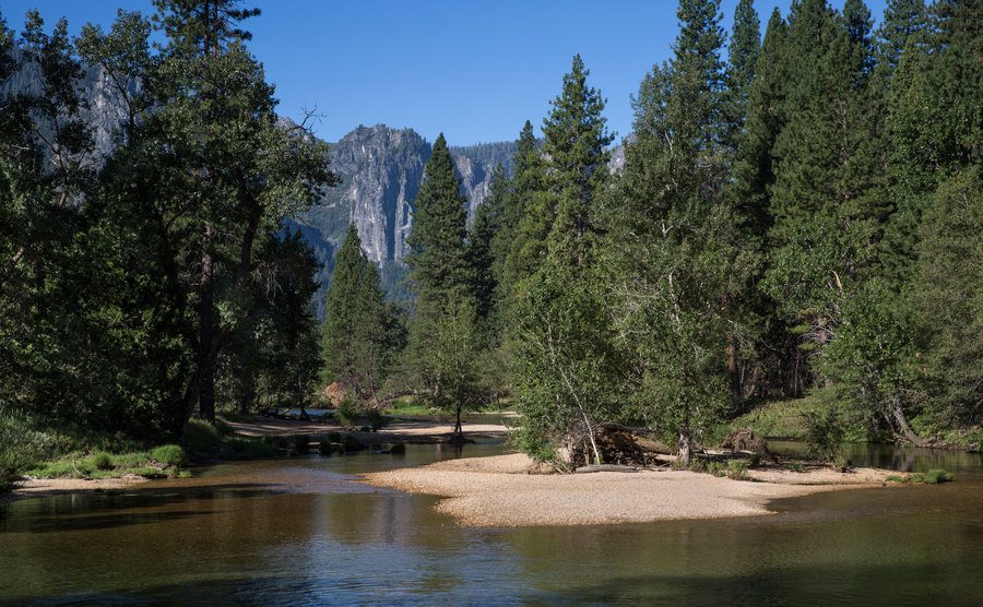 A general view of the Yosemite Valley.