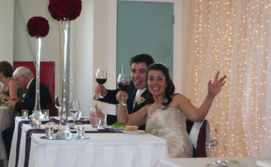 A picture from Greg and Lezlie at their wedding.