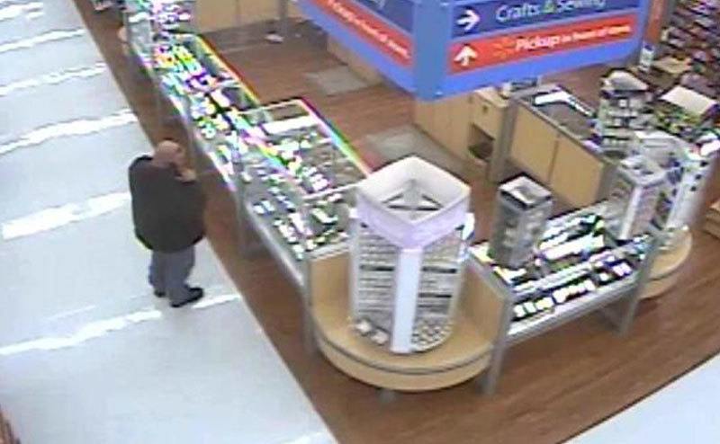 A surveillance tape of Will at Walmart.