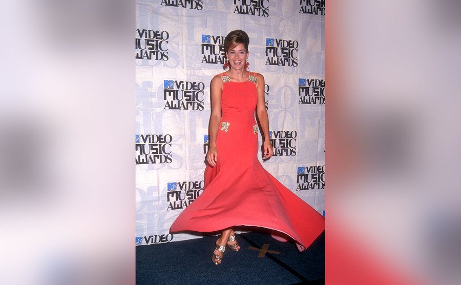 Sharon Stone arrives during the 10th Annual MTV Video Music Awards.