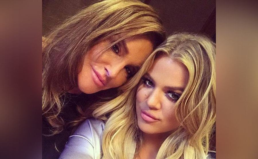 A selfie of Khloe and Caitlyn. 