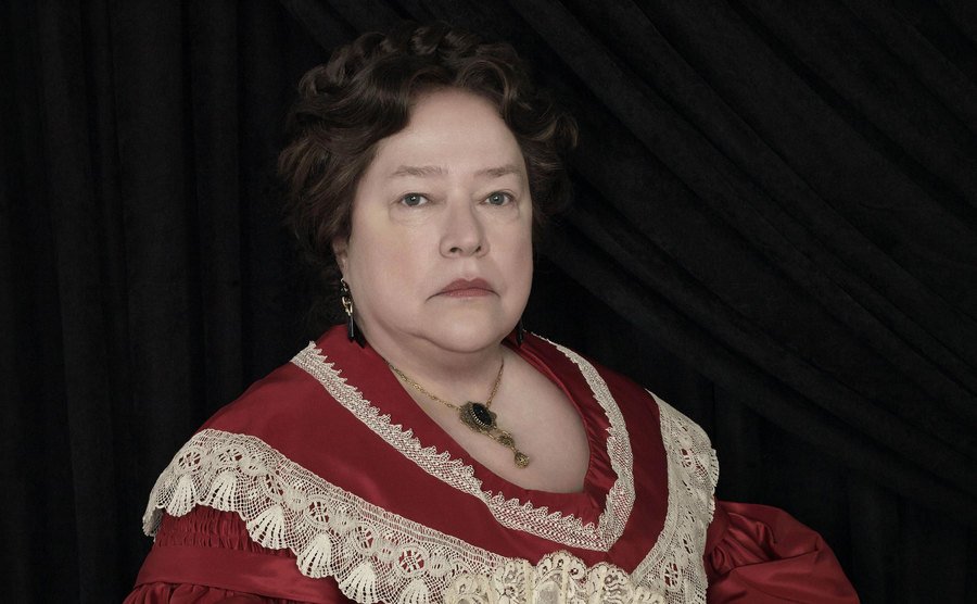 A promotional still of Kathy Bates as Madame LaLaurie.