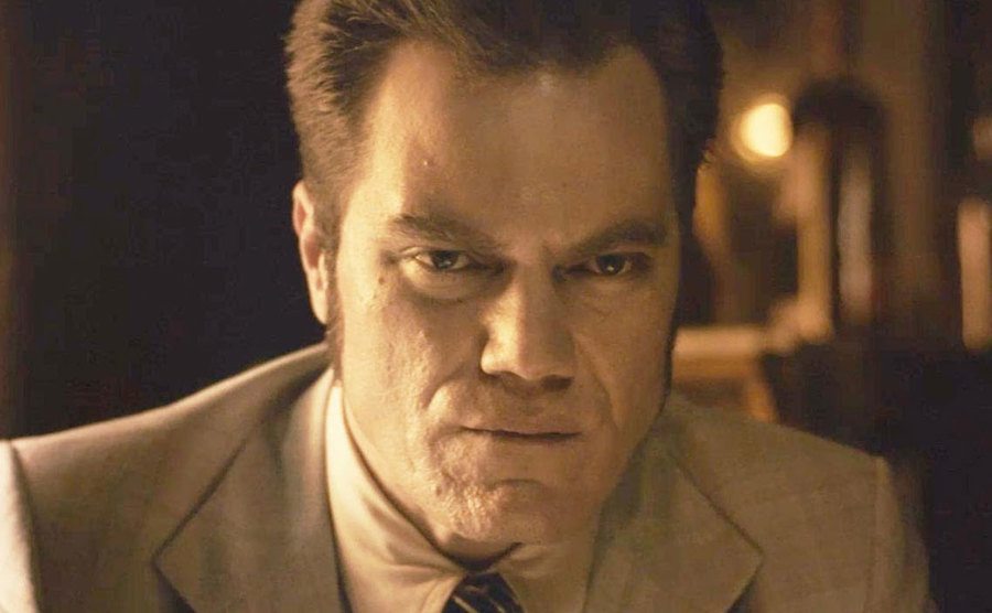 A still of Michael Shannon in the character of Richard Kuklinski.