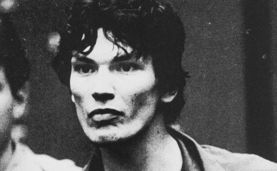 A photo of Richard Ramirez during the trial.