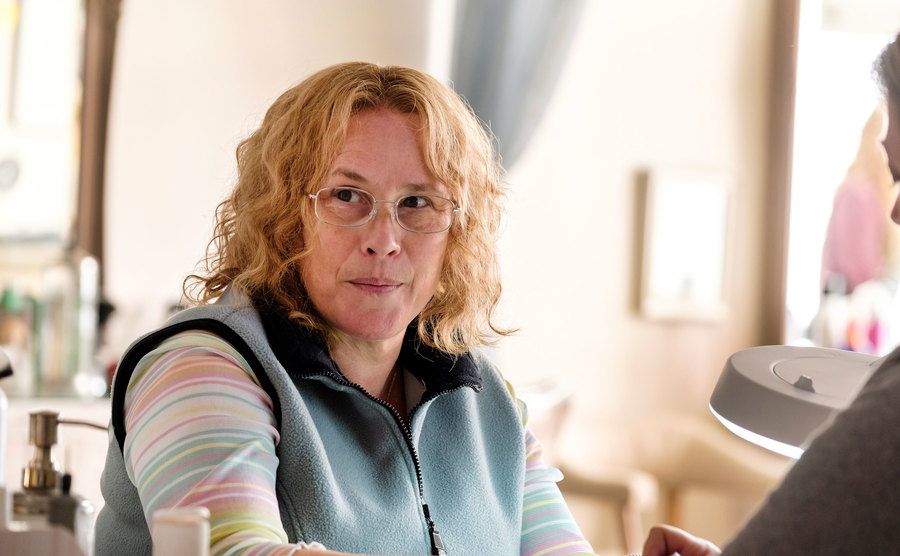 A still of Patricia Arquette as Joyce Mitchell in a scene from the film.