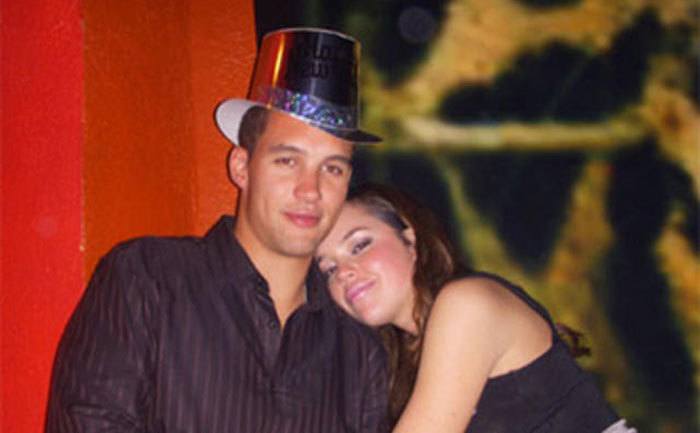 A photo of Brittany Binger and Grady Sizemore. 
