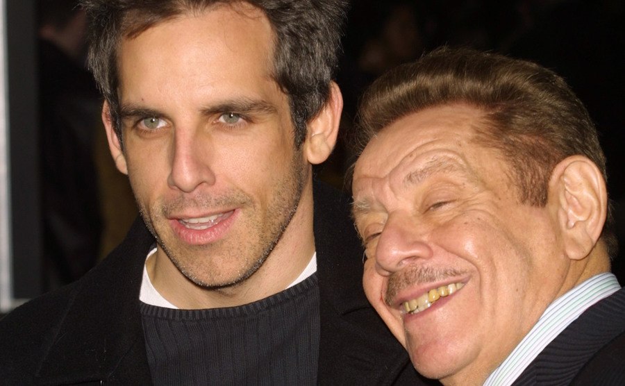 A picture of Ben Stiller with his father.