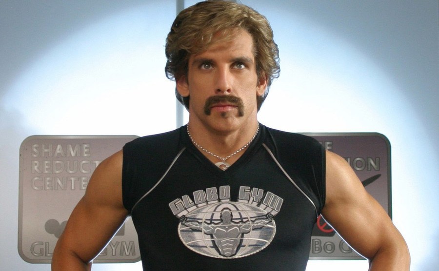 A promotional still of Ben Stiller in Dodgeball.