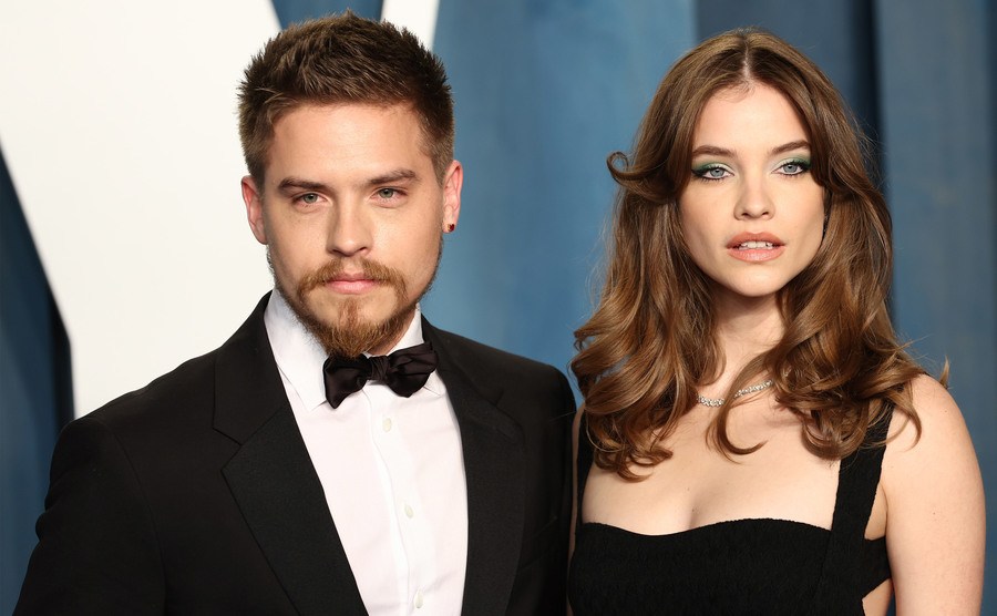 Dylan and Barbara Palvin attend an event.