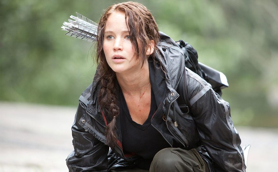 Jenifer Lawrence in a still from The Hunger Games. 