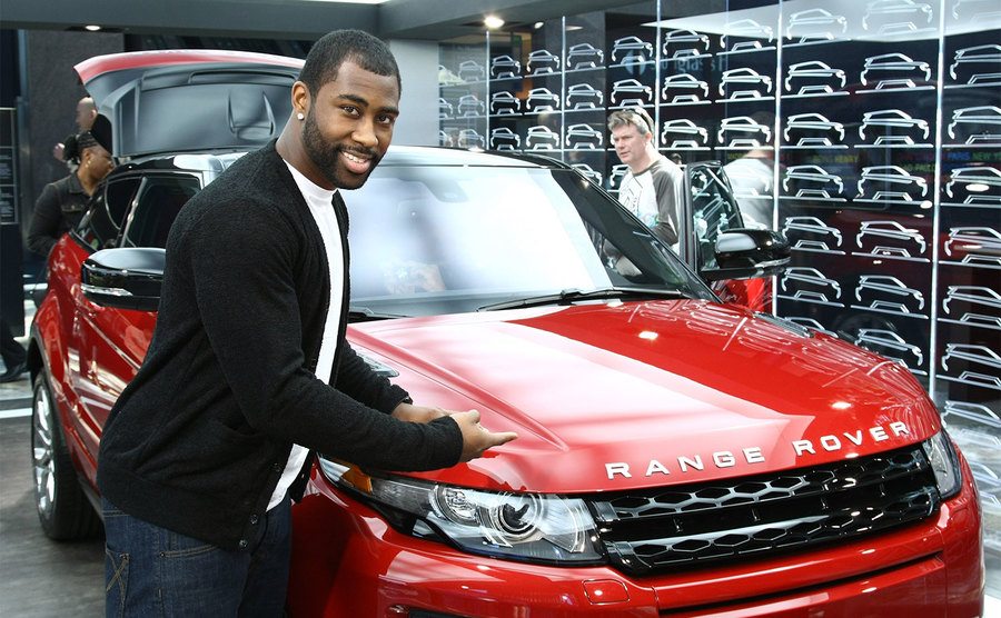 Darrelle Revis was on hand at the Range Rover Evoque Live event. 
