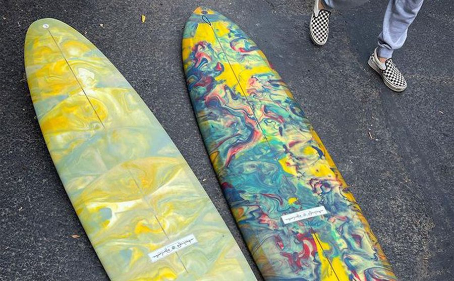 A photo of Ryan’s boards.